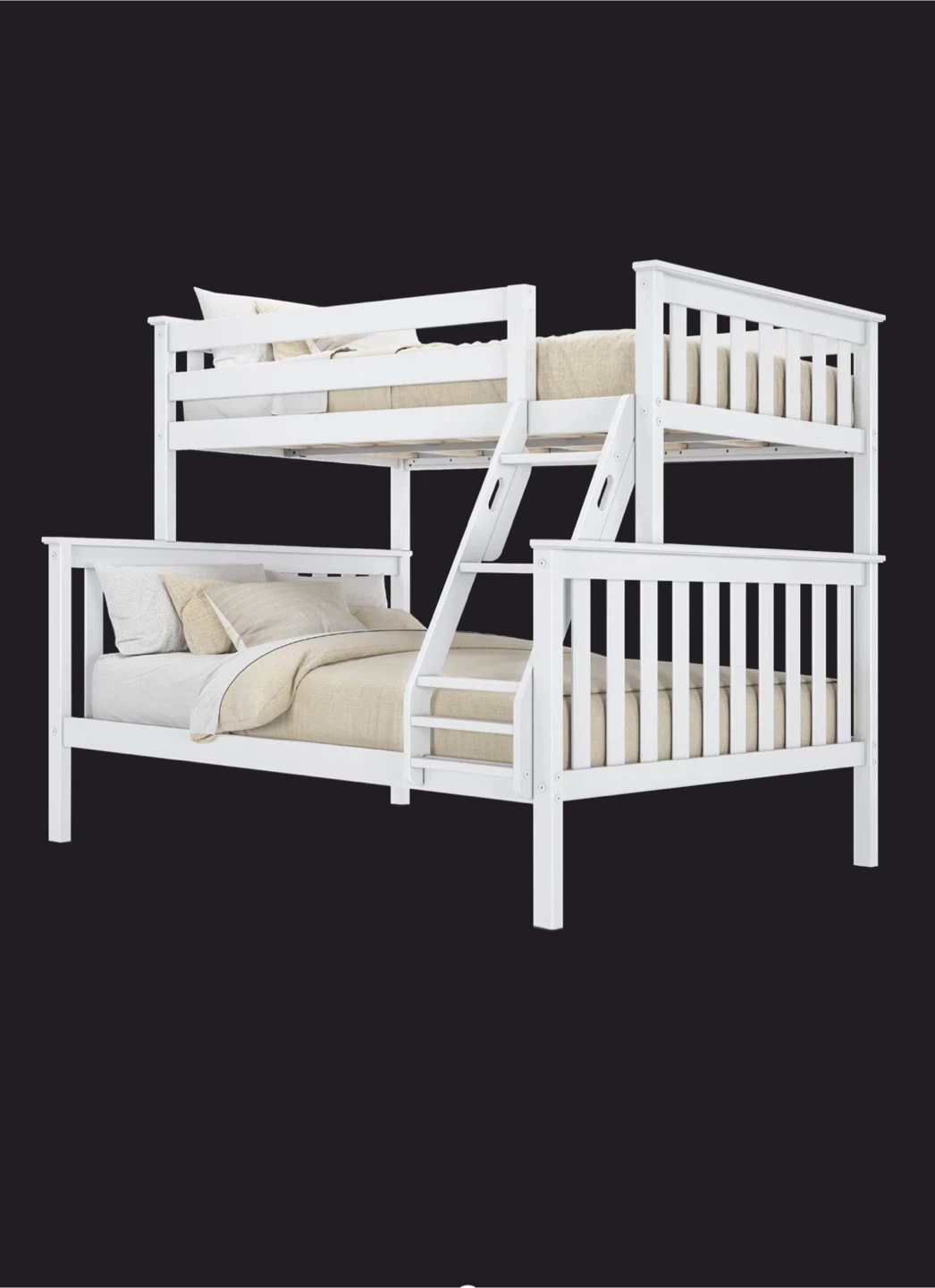 Bolles Twin Over Full Solid Wood Standard Bunk Bed - photo 4