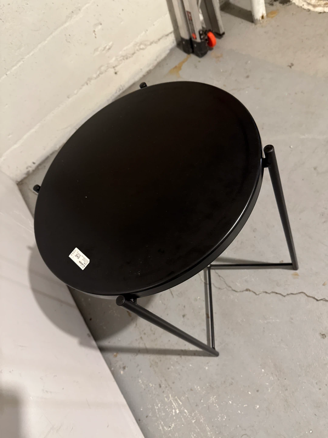 IKEA GLADOM Black Tray Table - photo 4
