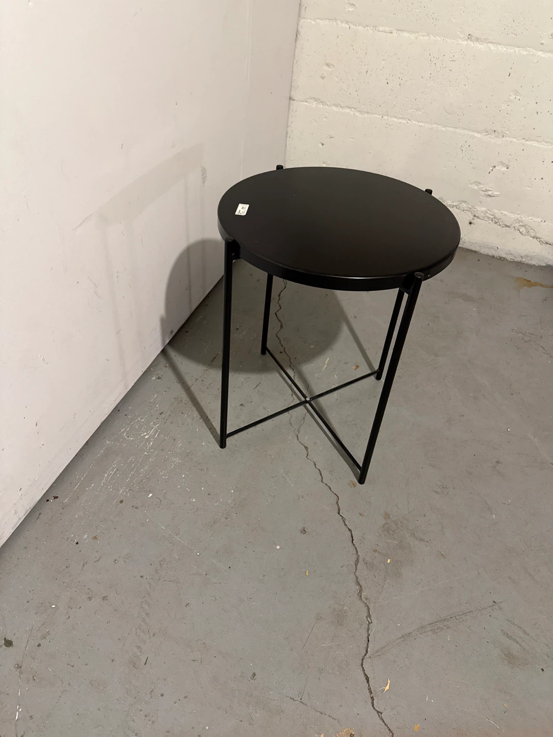 IKEA GLADOM Black Tray Table - photo 2