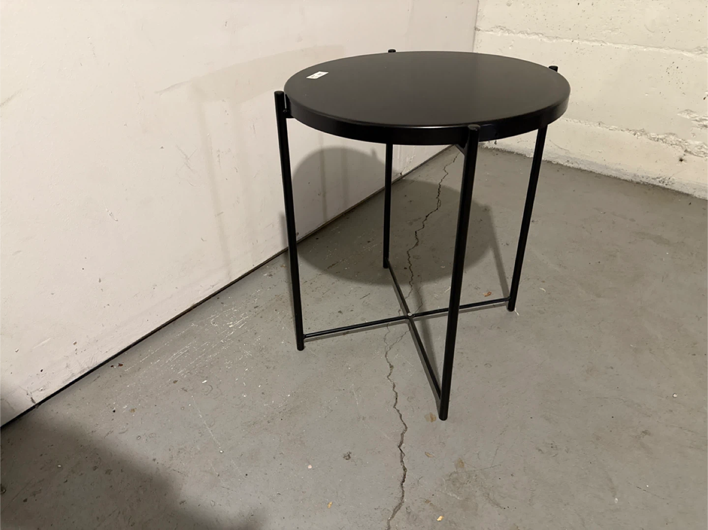 IKEA GLADOM Black Tray Table - photo 3