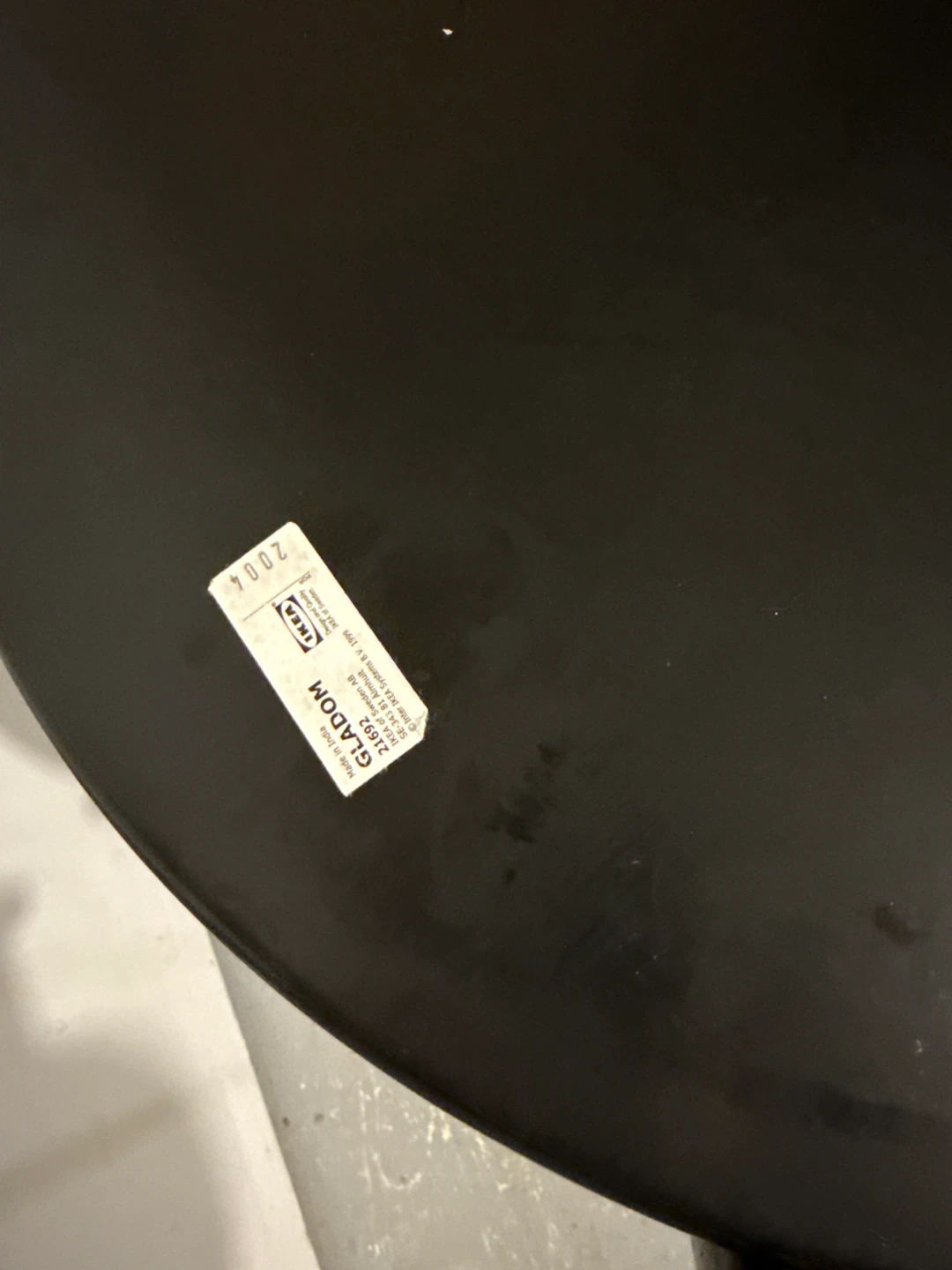 IKEA GLADOM Black Tray Table - photo 5