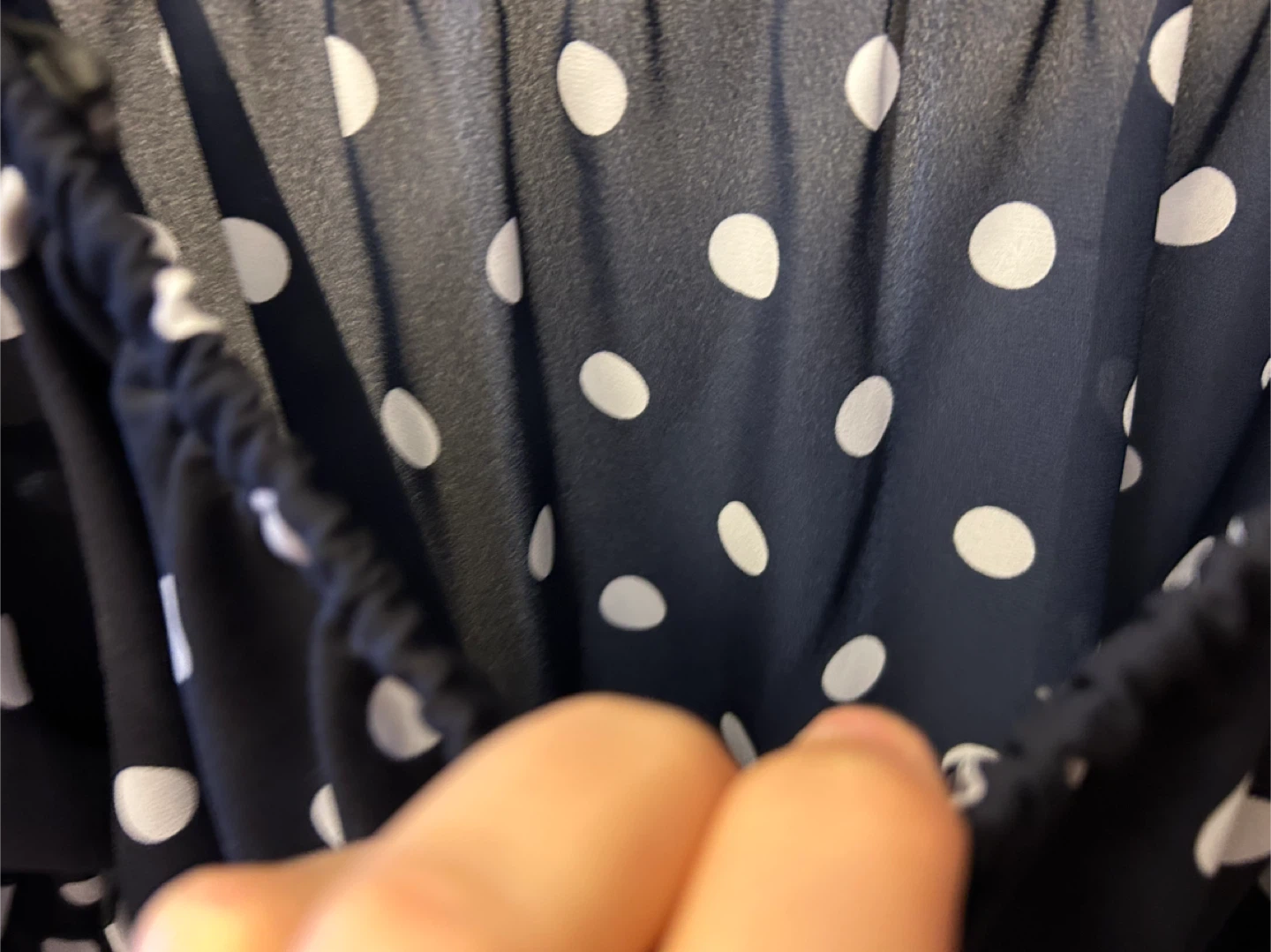 Size s/m Polka Dot Blouse - Navy & White - photo 3