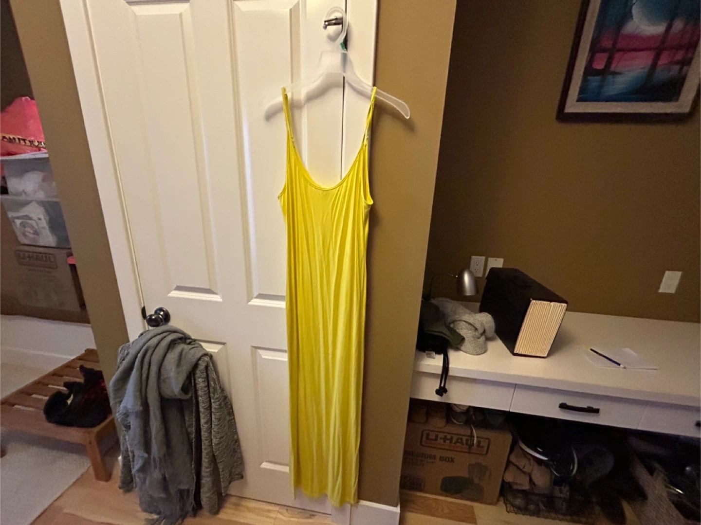 Shein Yellow Maxi Dress - Size XL