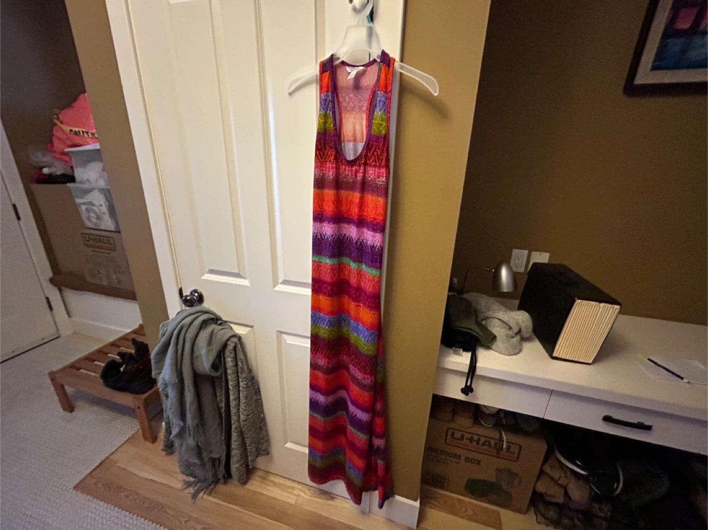 Derek Heart Maxi Dress, Size L