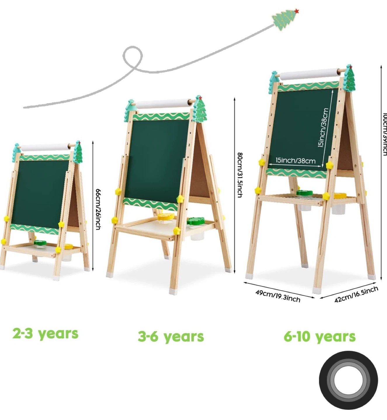 Kids Easel - 4 in 1 Art Easel - photo 2
