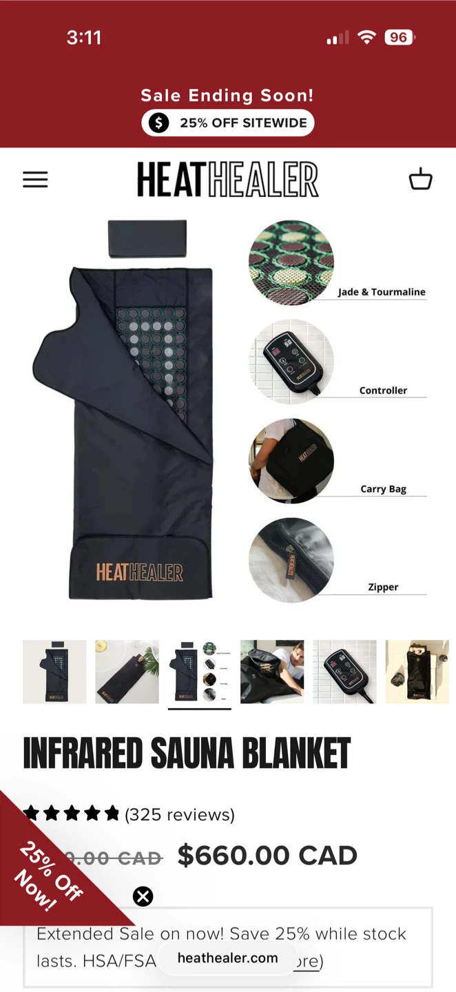 HeatHealer Infrared Sauna Blanket - photo 2