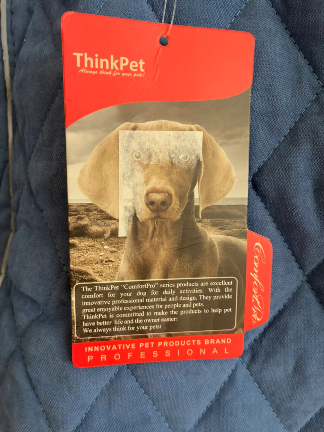 ThinkPet ComfortPro Dog Reversible Winter Coat 4XL - Blue - photo 3