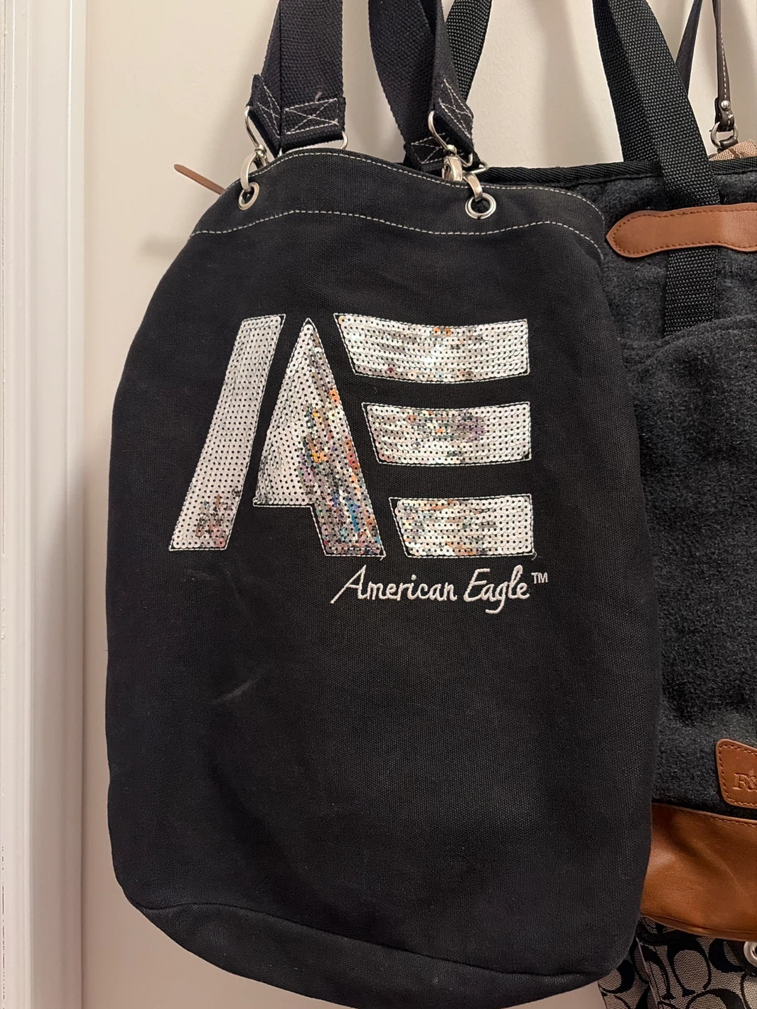 American Eagle Black Tote Bag