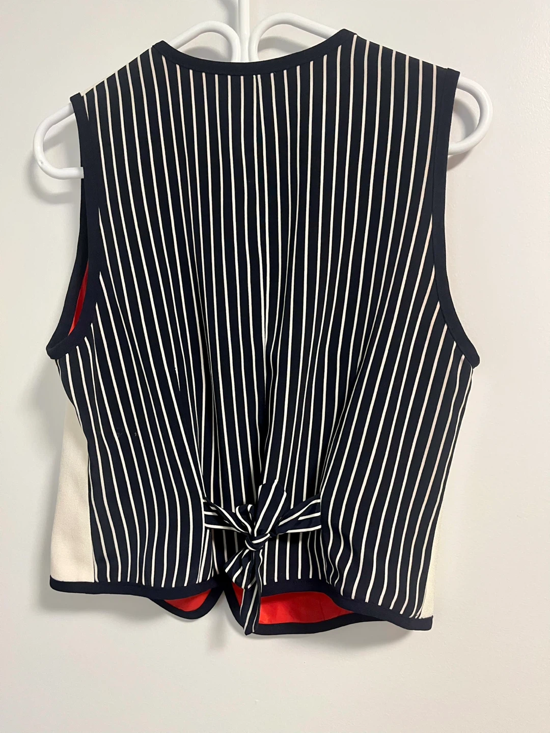 Bianca Nygård Striped Blouse & Vest Set - Size 10 - photo 5