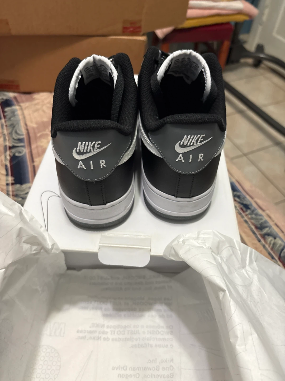 Nike Air Force 1 Black/White - photo 3