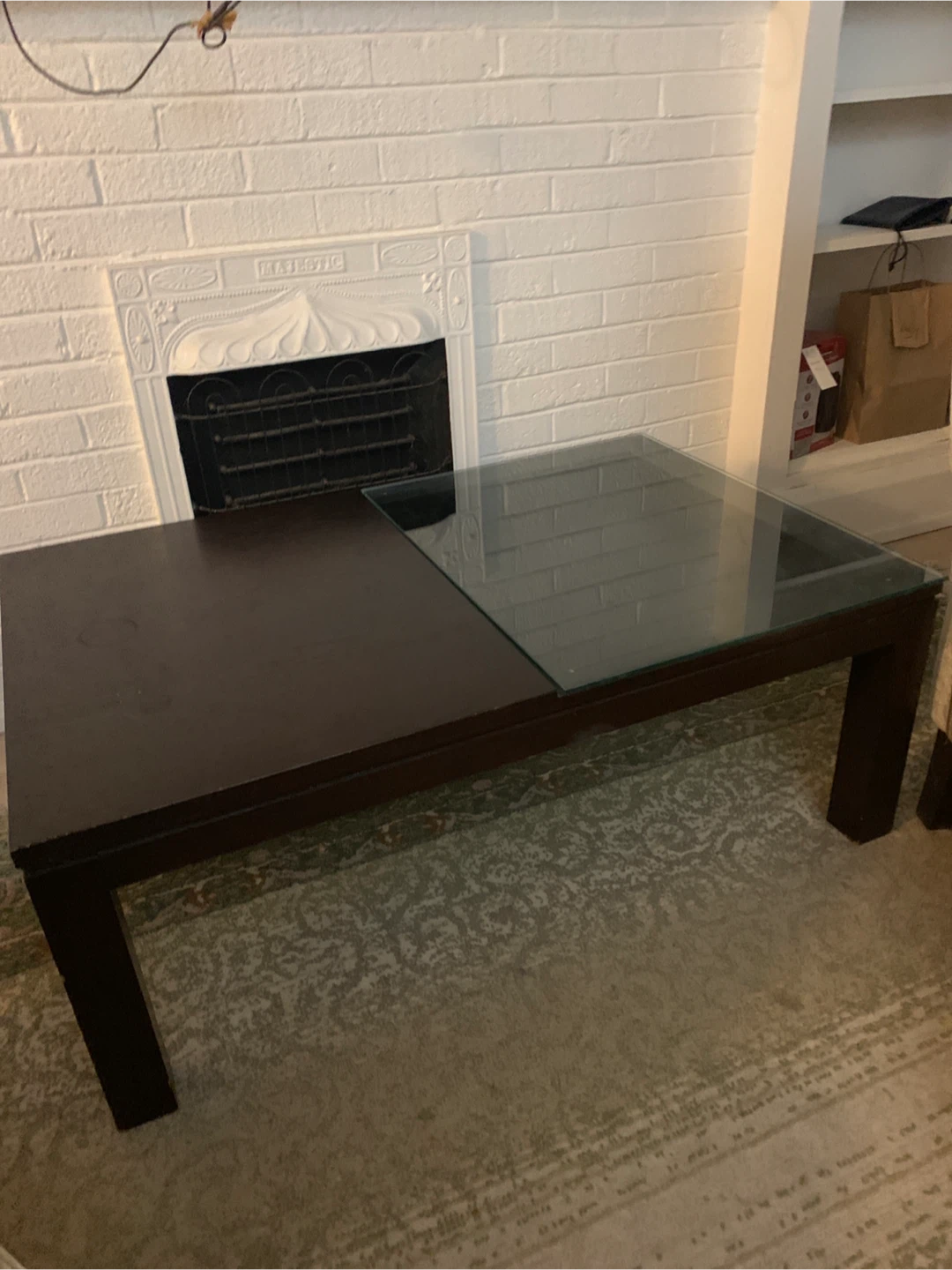 Coffee Table - Wood & Glass