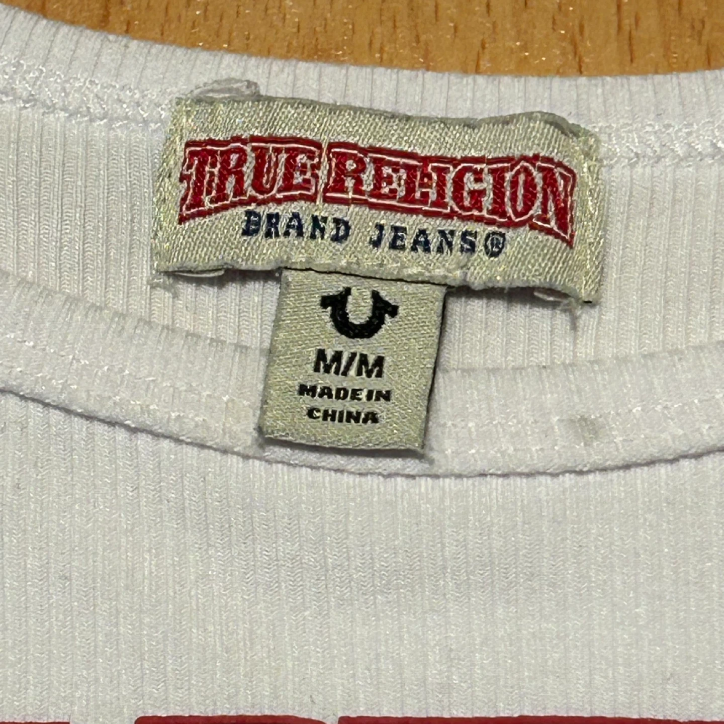 True Religion White Ribbed Tank Top - Size M - photo 3