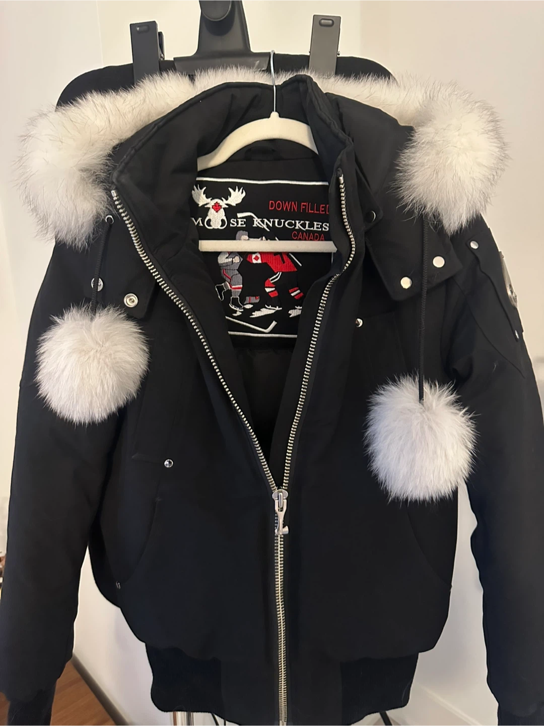 Moose Knuckles Down Filled Bomber Jacket