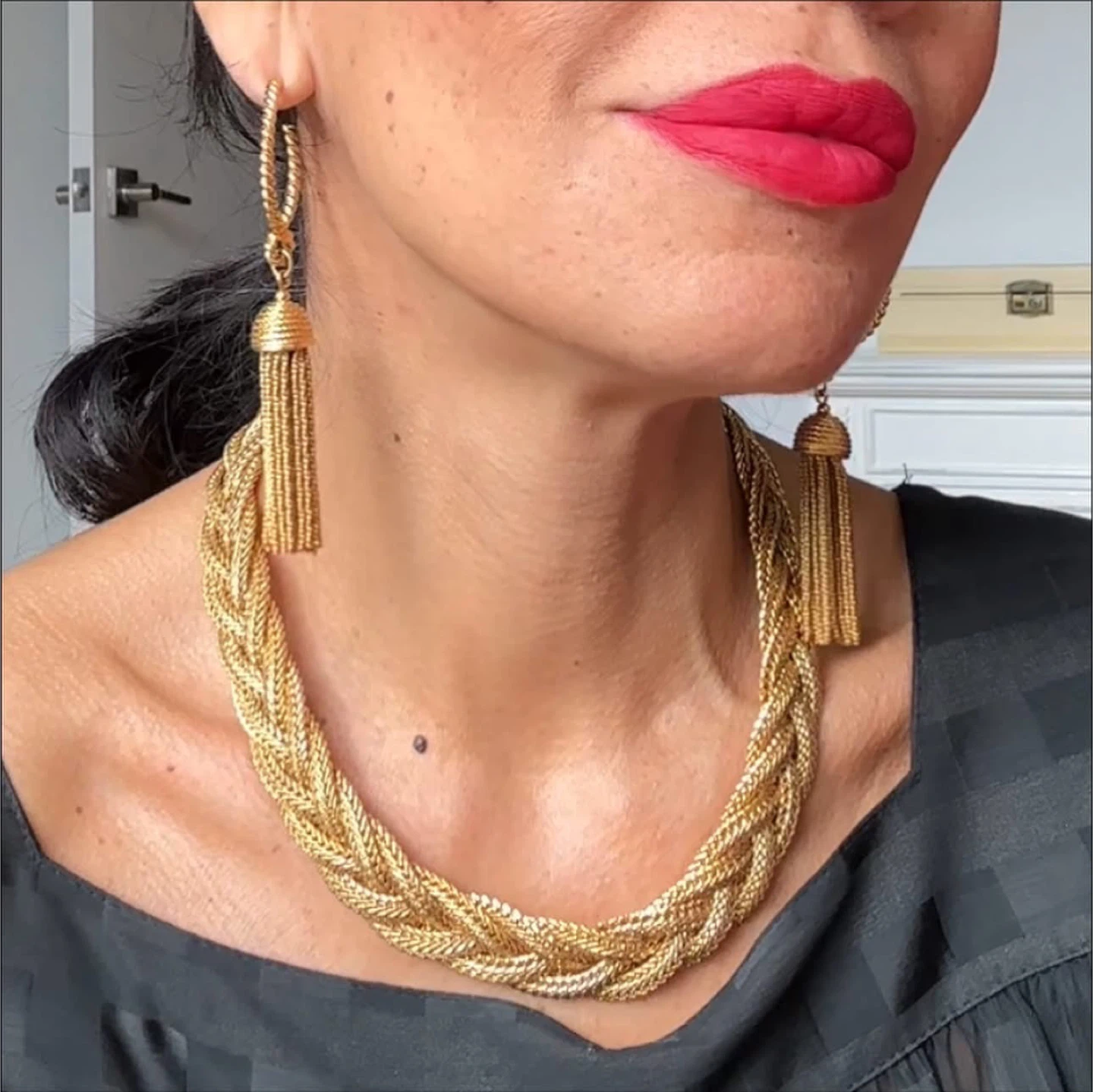 Vintage 80’s Napier Gold Plated Jewelry Set - photo 3