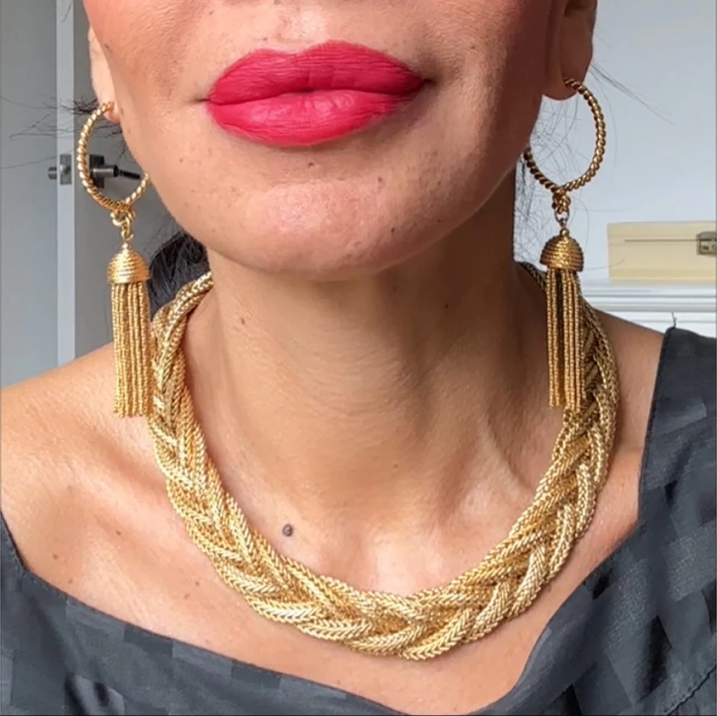 Vintage 80’s Napier Gold Plated Jewelry Set - photo 2