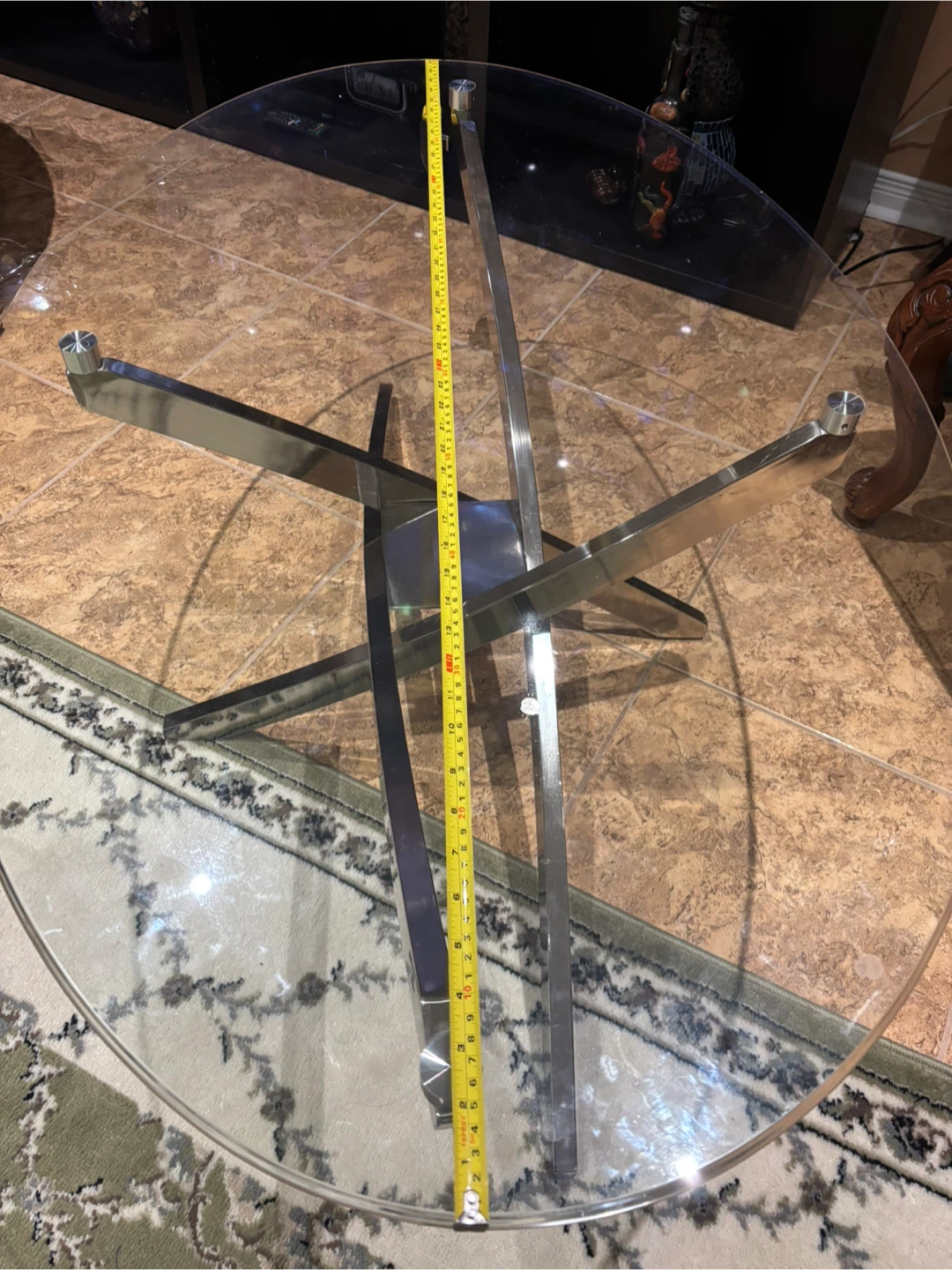 Zila 48" Modern Round Glass Coffee Table - photo 2