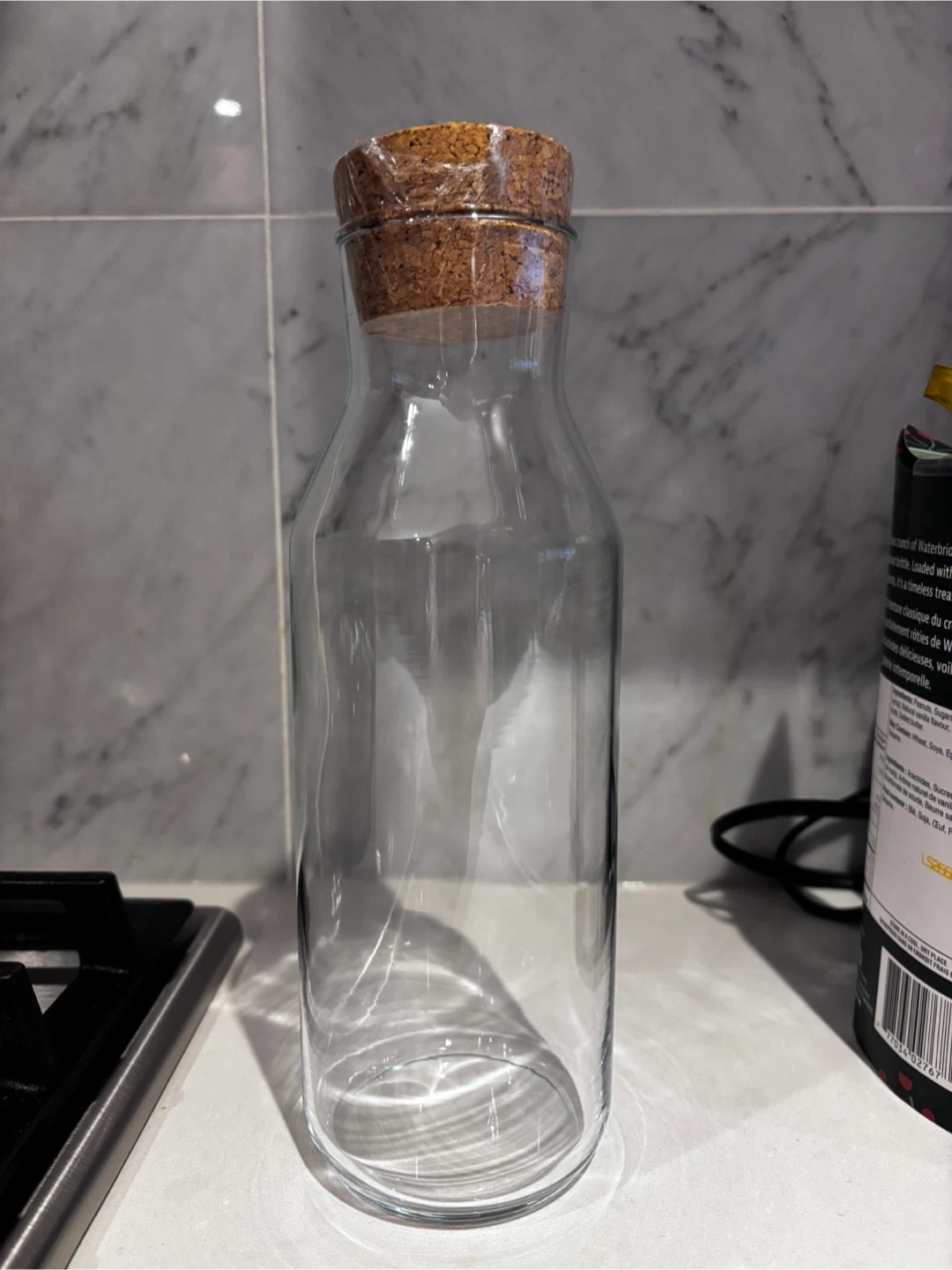 Glass Bottle with Cork Stopper