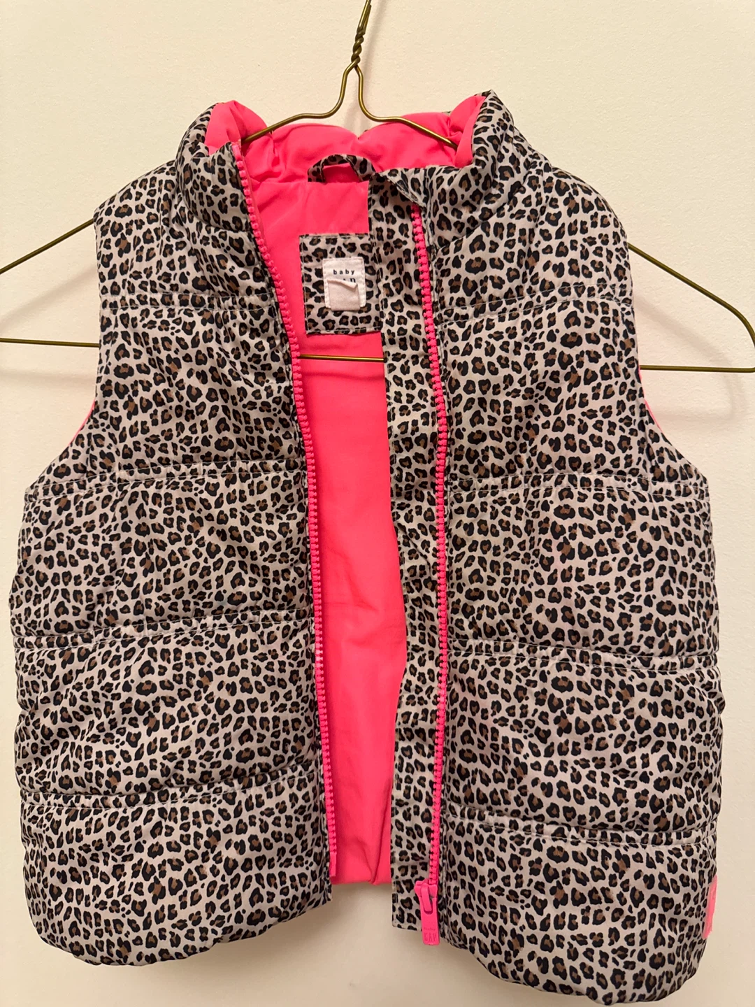 Baby Gap Leopard Print Puffer Vest