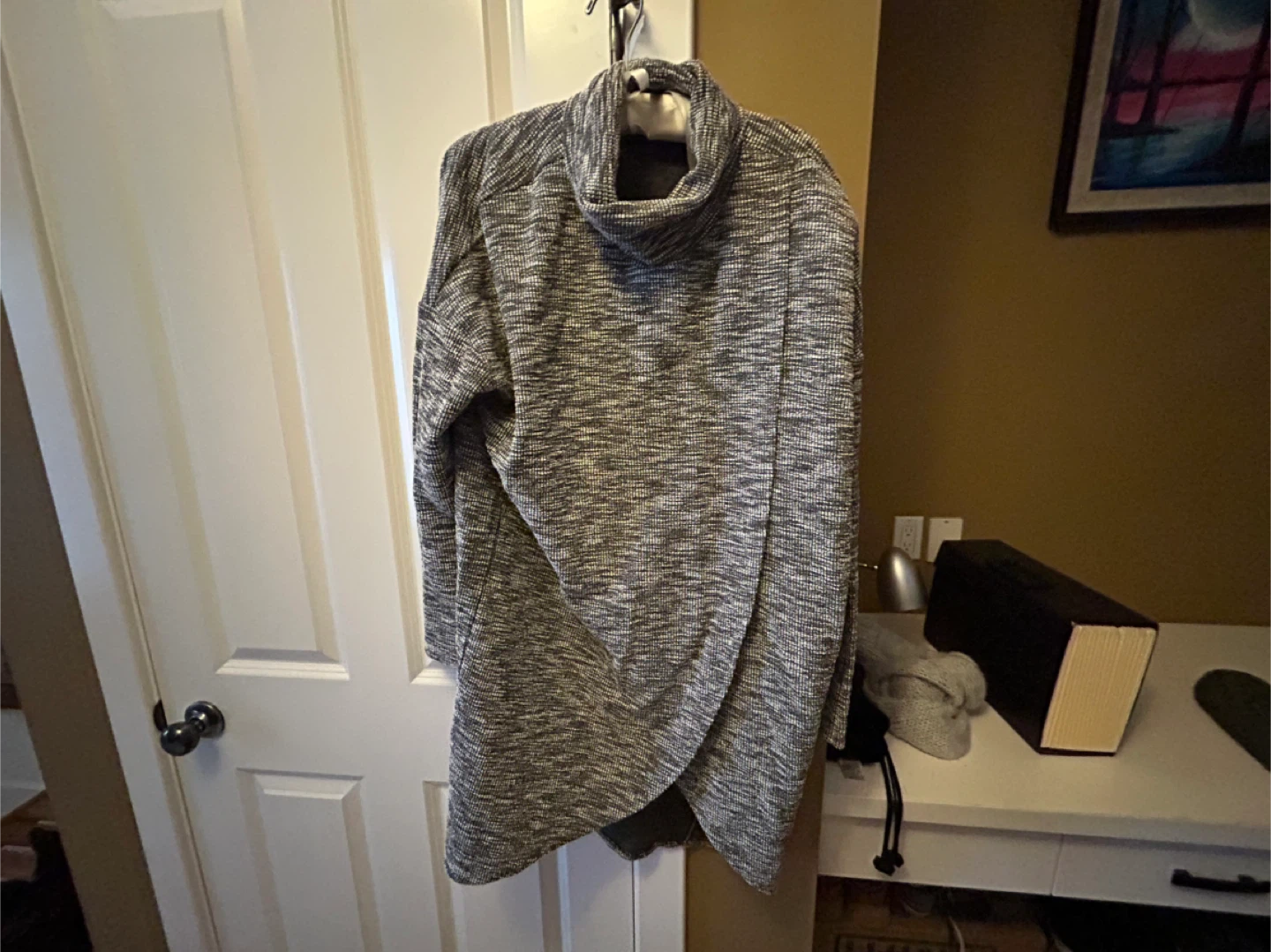 Grey Patterned Dress - Size M