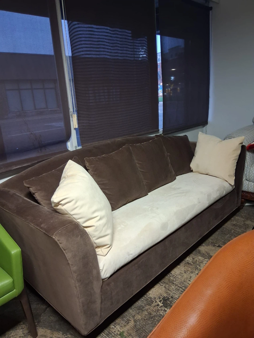 Brown Sofa - 86" Length