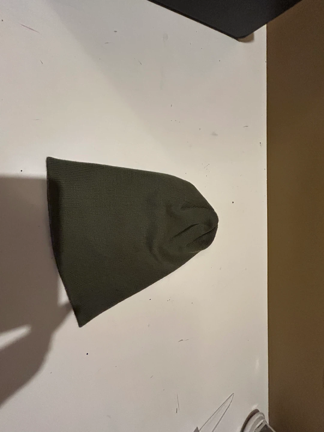 Olive Green Knit Beanie