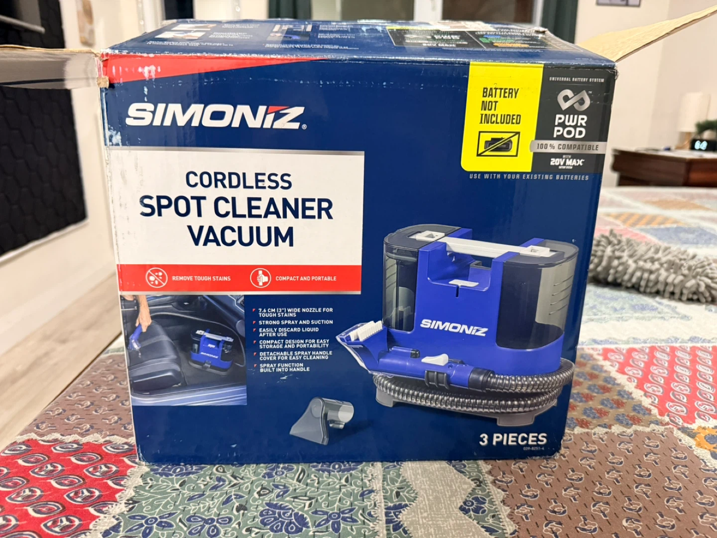 Simoniz Cordless Spot Cleaner Vacuum - Like New!