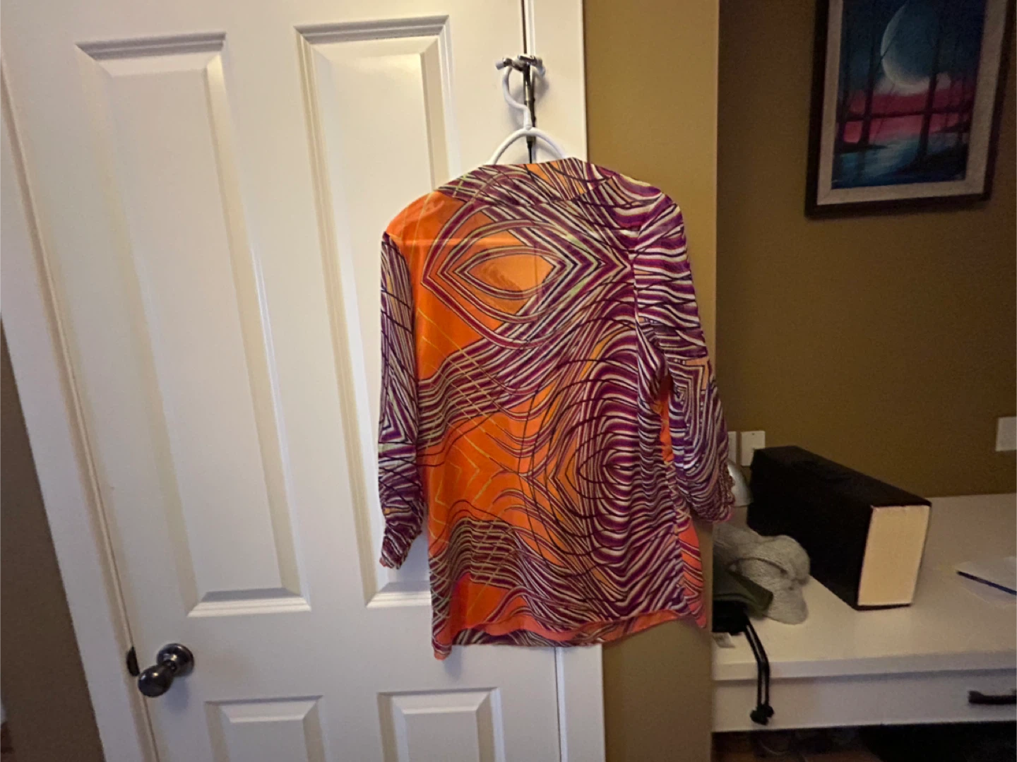Kaktus Orange Purple Beaded Tunic - Size L - photo 4