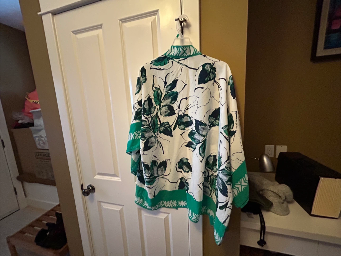 Alfani Kimono XL - Green & White Floral - photo 3