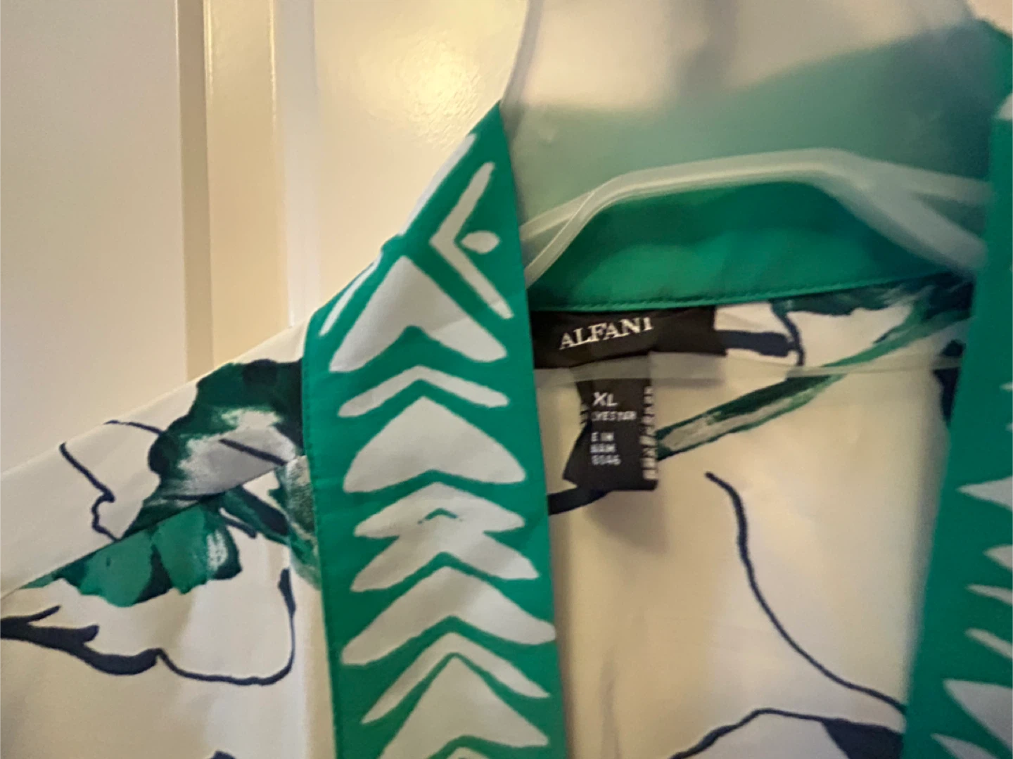 Alfani Kimono XL - Green & White Floral - photo 2