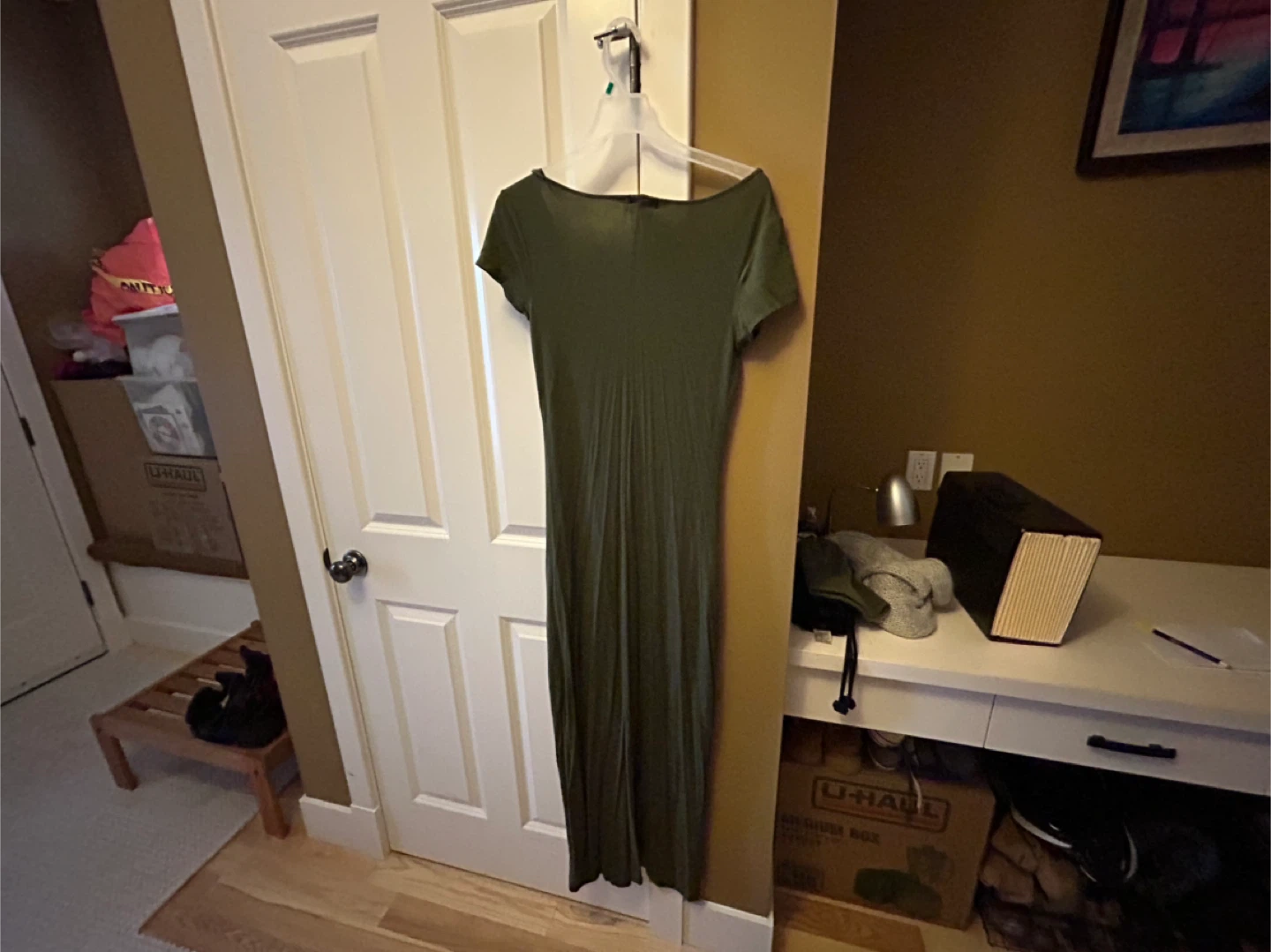 Sea Riot Olive Green Maxi Dress - Size M - photo 3