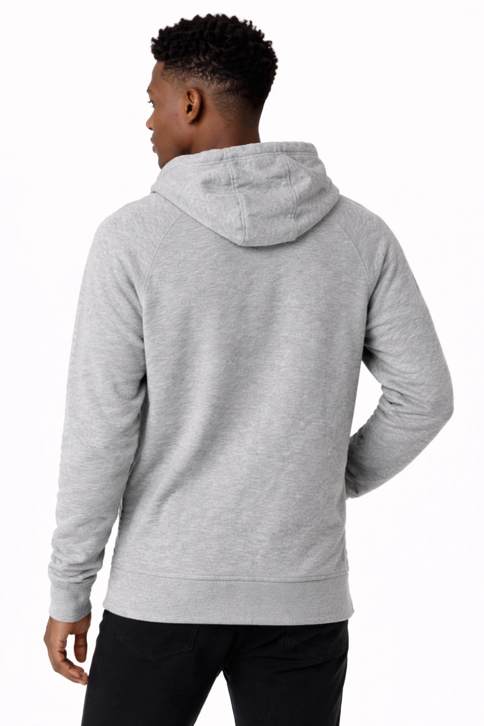 Men’s Sustainable Grey Half Zip Hoodie XL Like New - photo 3