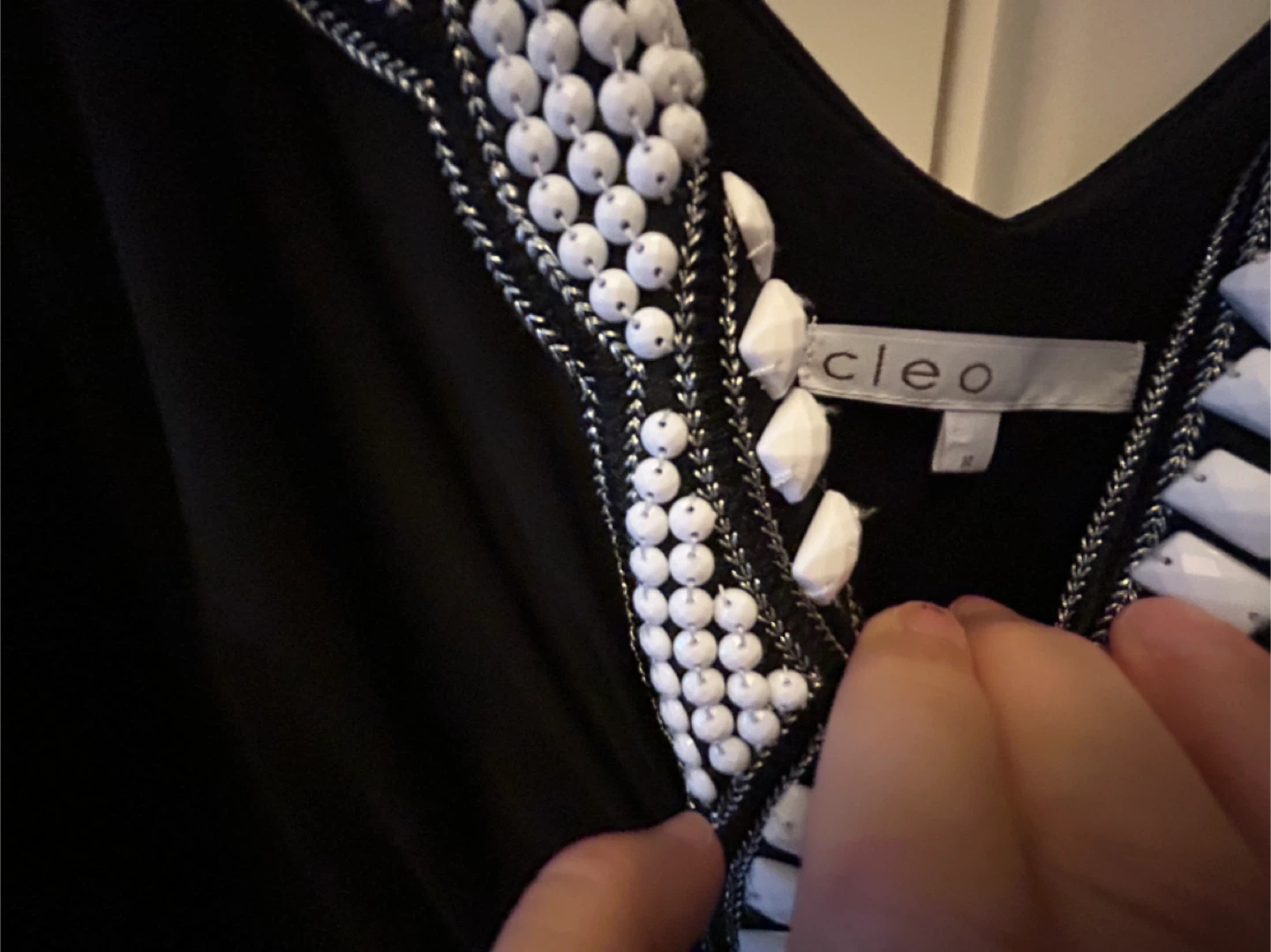 Cleo Black Dress, Size 14 - photo 3