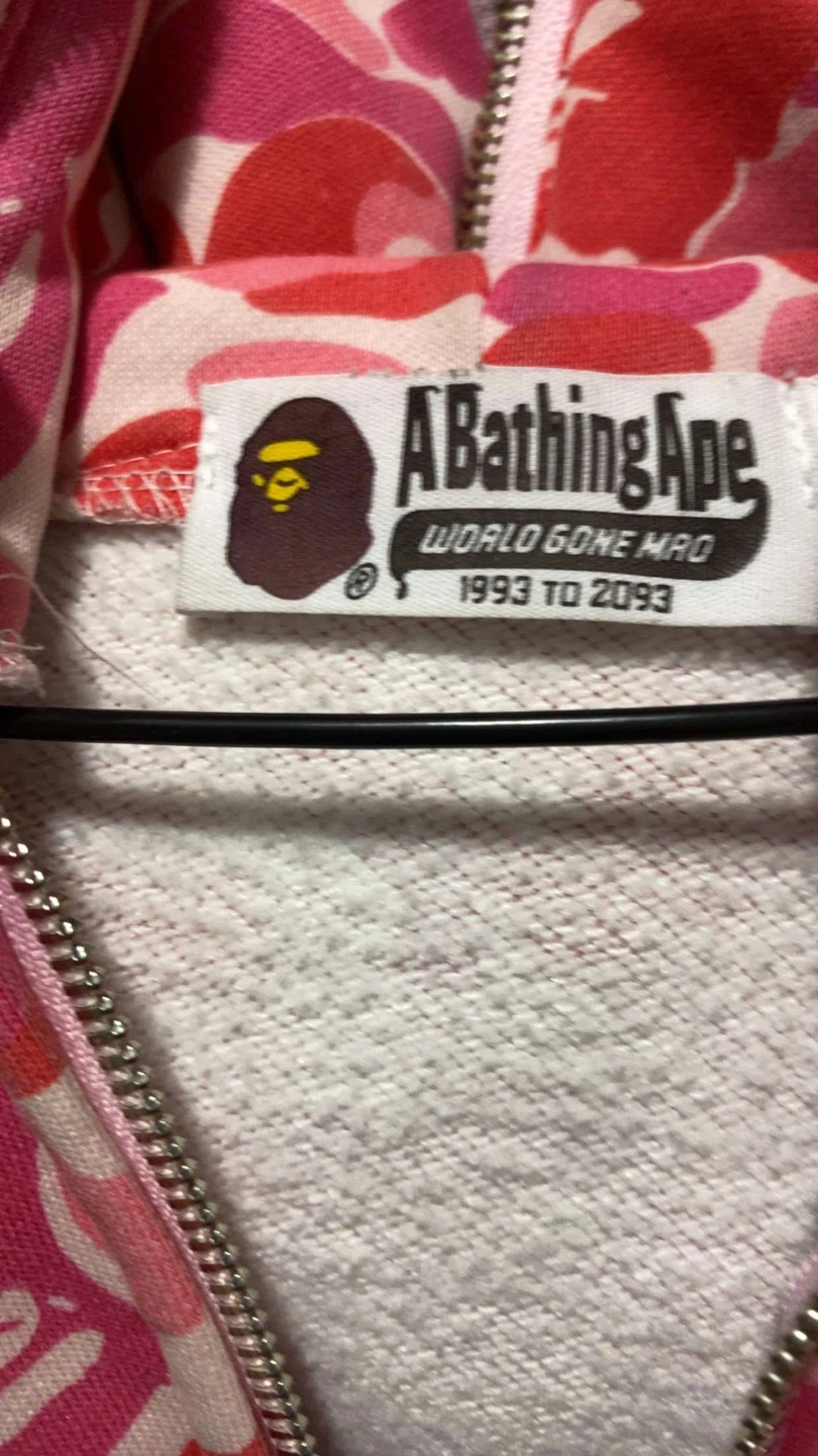 A Bathing Ape Pink Camo Full Zip Hoodie - photo 2