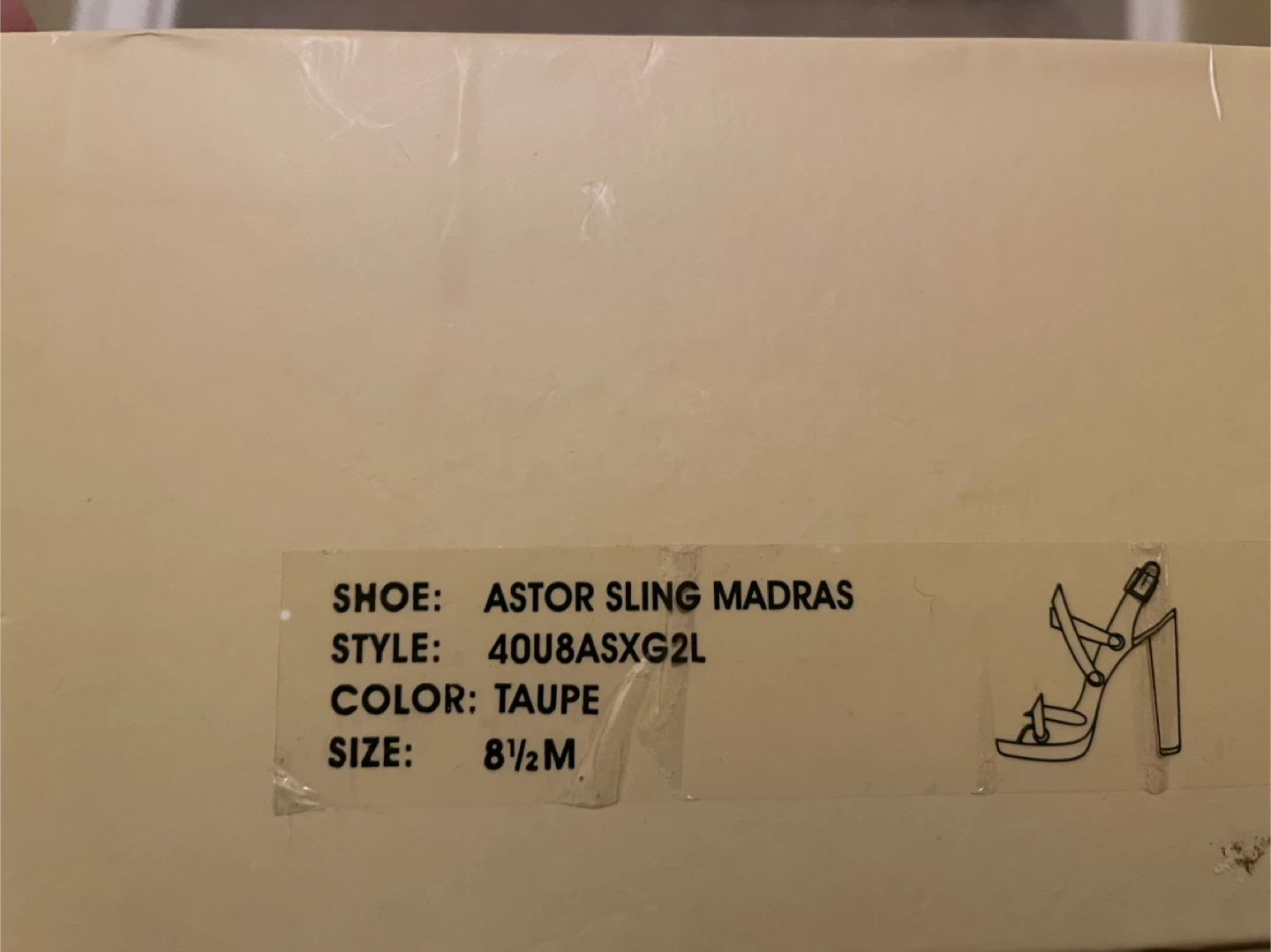 Michael Kors Astor Sling Madras Heels - Size 8.5 - photo 4