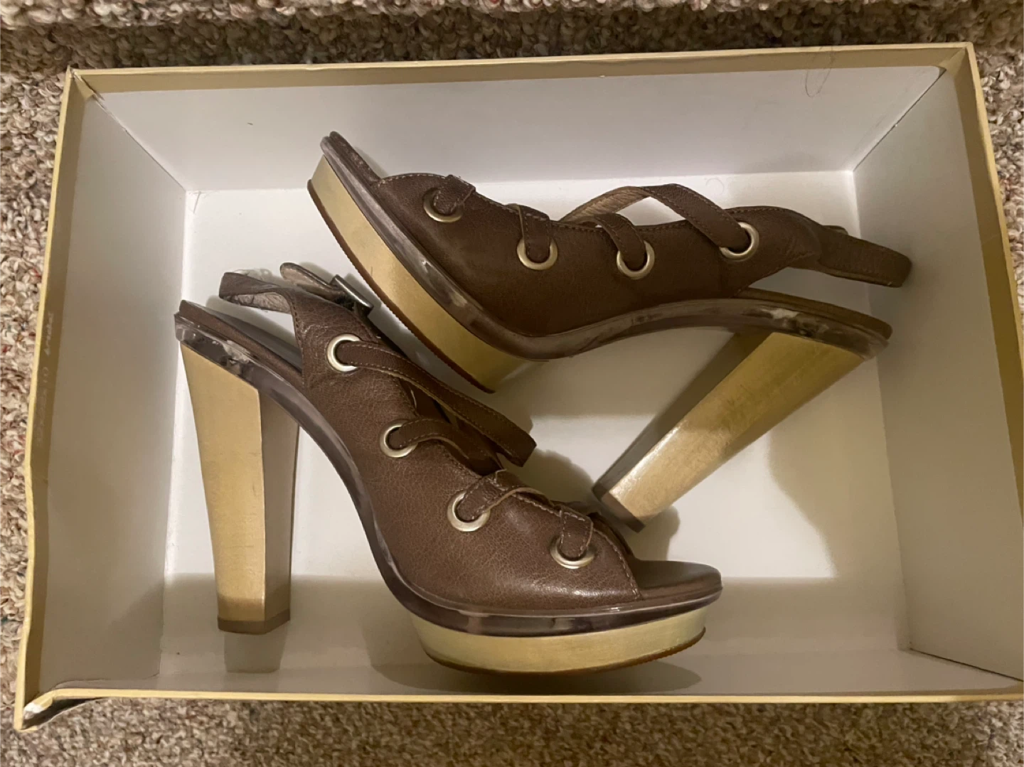 Michael Kors Astor Sling Madras Heels - Size 8.5 - photo 5