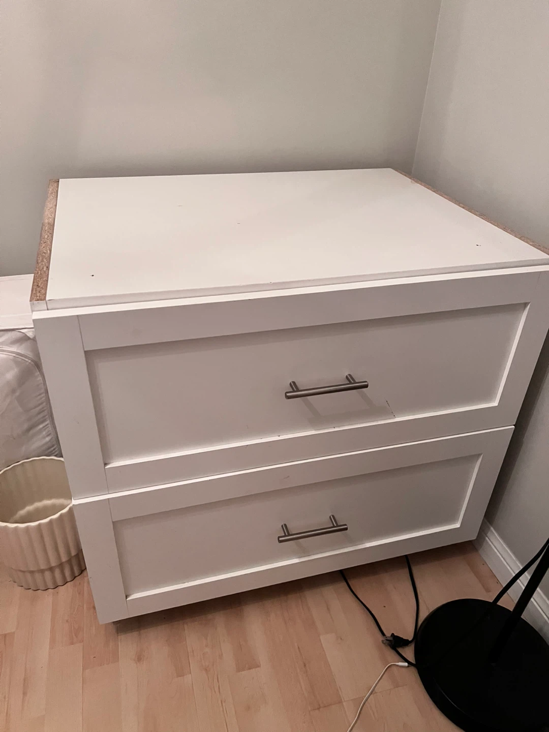 White table top with 2 drawers and 4 draws - photo 2