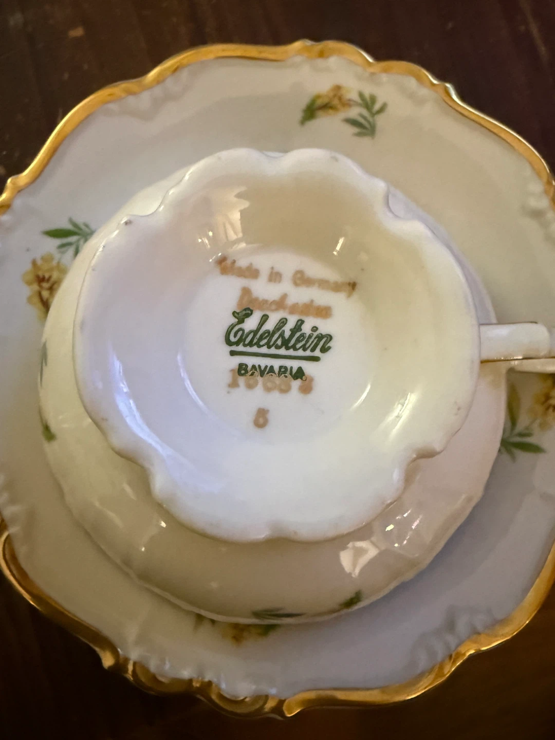 Vintage Edelstein Bavaria Tea Cup & Saucer - photo 4