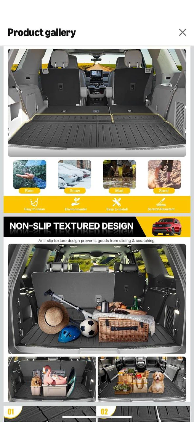 Cargo Trunk Mat — Ford Expedition / Lincoln Navigator 2018-2024 - photo 4