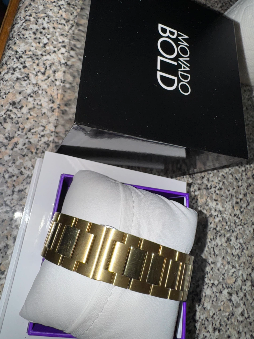 Movado Bold Gold Watch with Box - photo 3