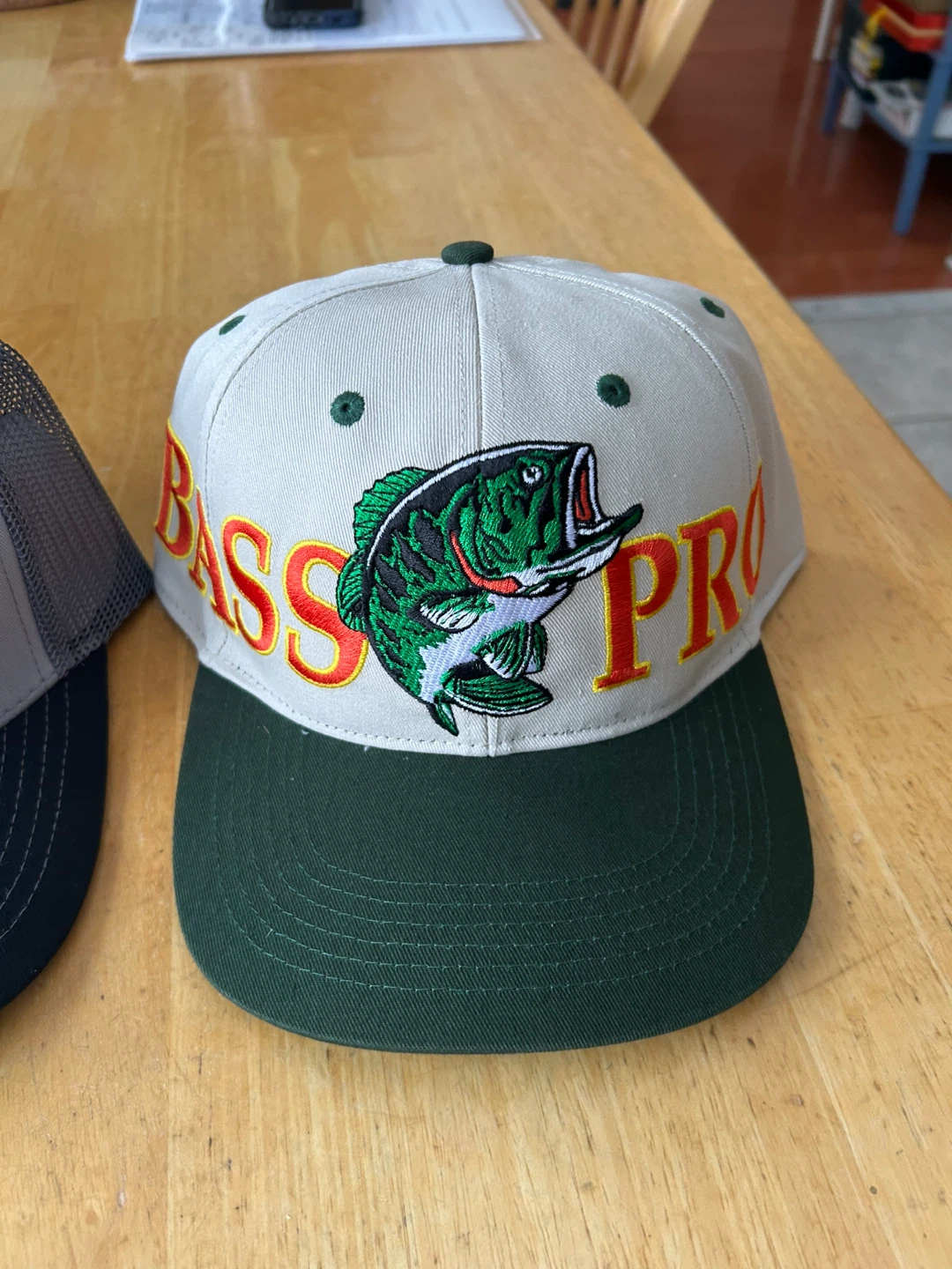 Bass Pro Shops Hat - Green & Beige