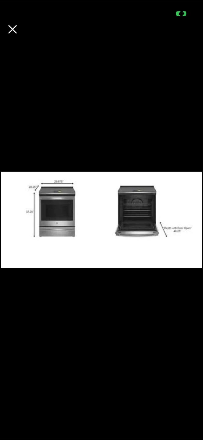 New GE Electric Range - Stainless Steel Finish - photo 3