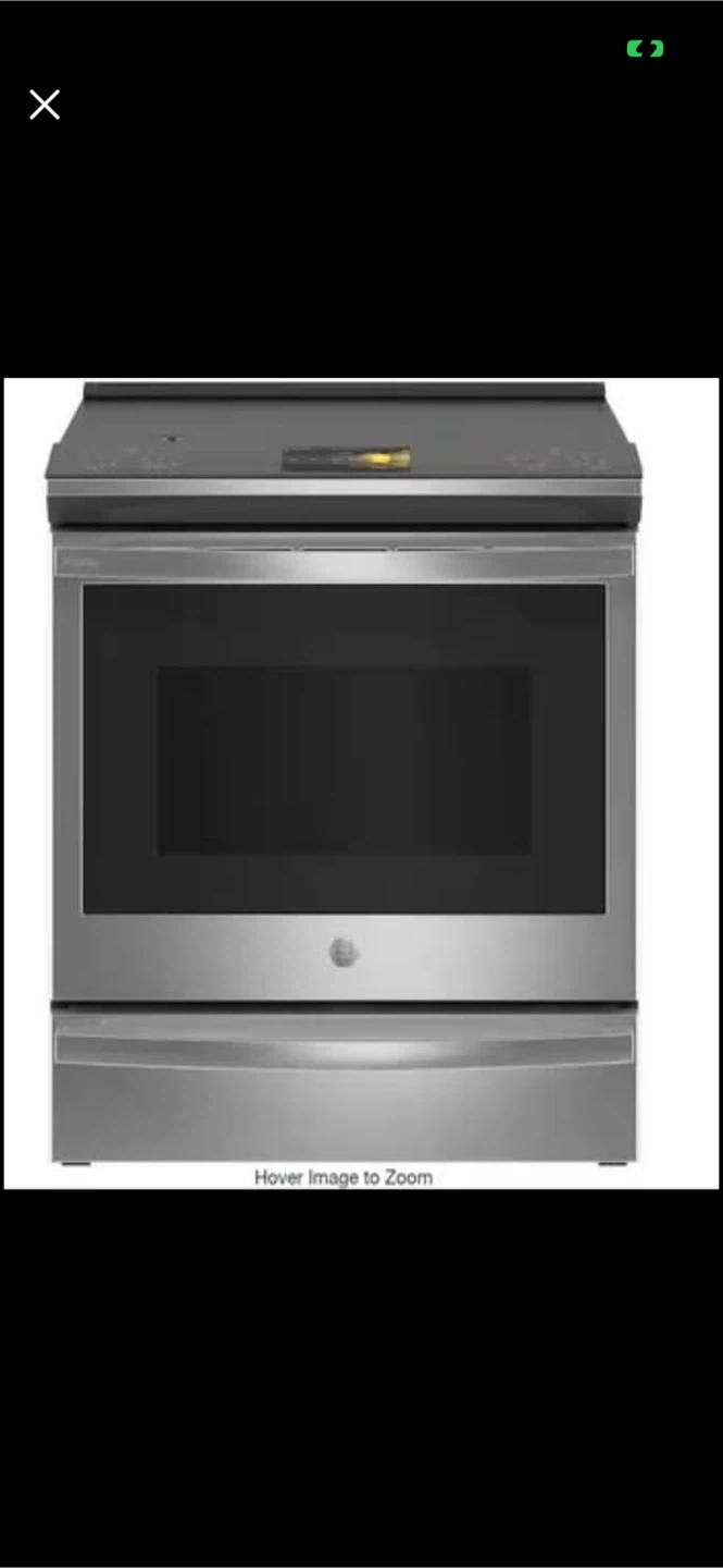 New GE Electric Range - Stainless Steel Finish