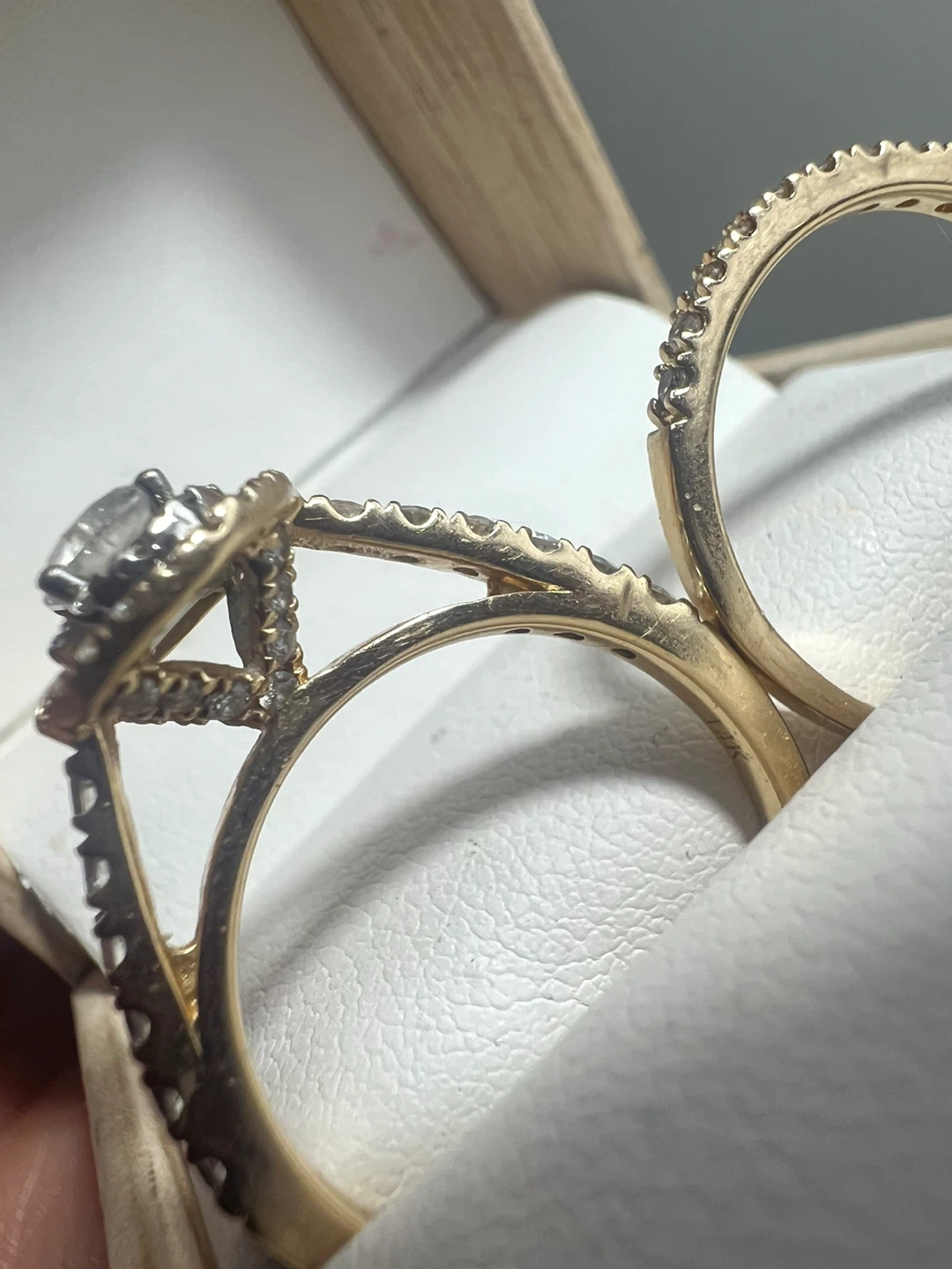 14 k Diamond Ring Set - photo 3