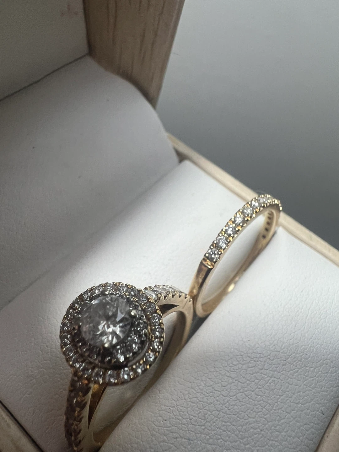 14 k Diamond Ring Set - photo 2