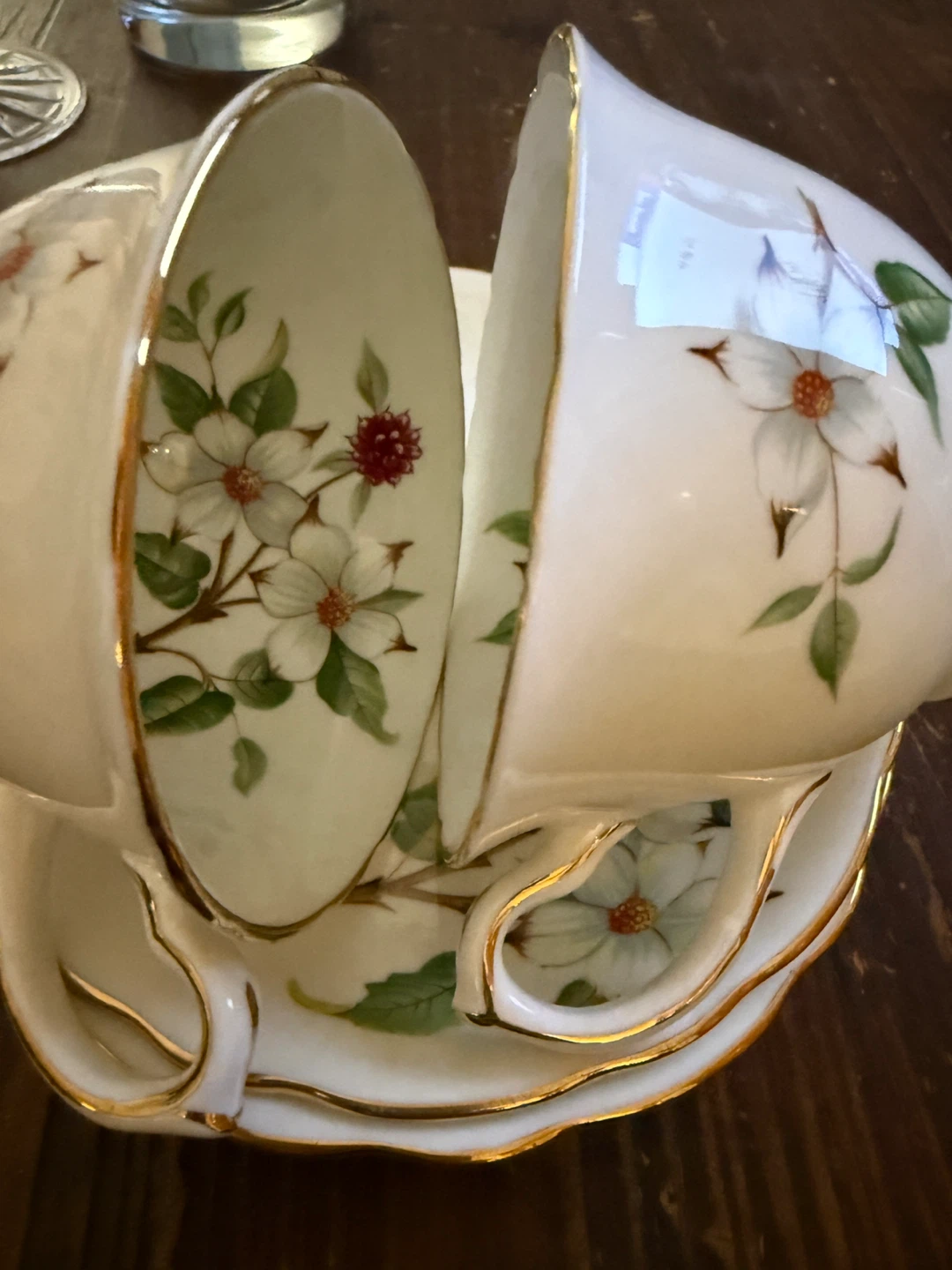 Hammersley Dogwood Blossom Bone China Tea Cup & Saucer - photo 2