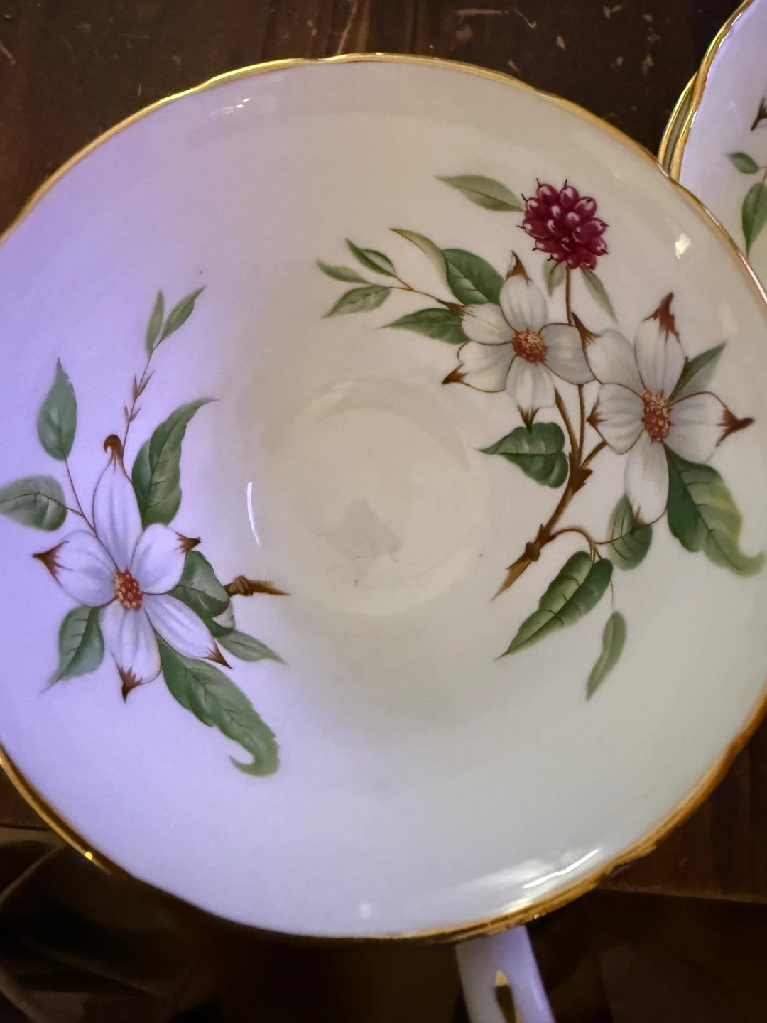 Hammersley Dogwood Blossom Bone China Tea Cup & Saucer - photo 3