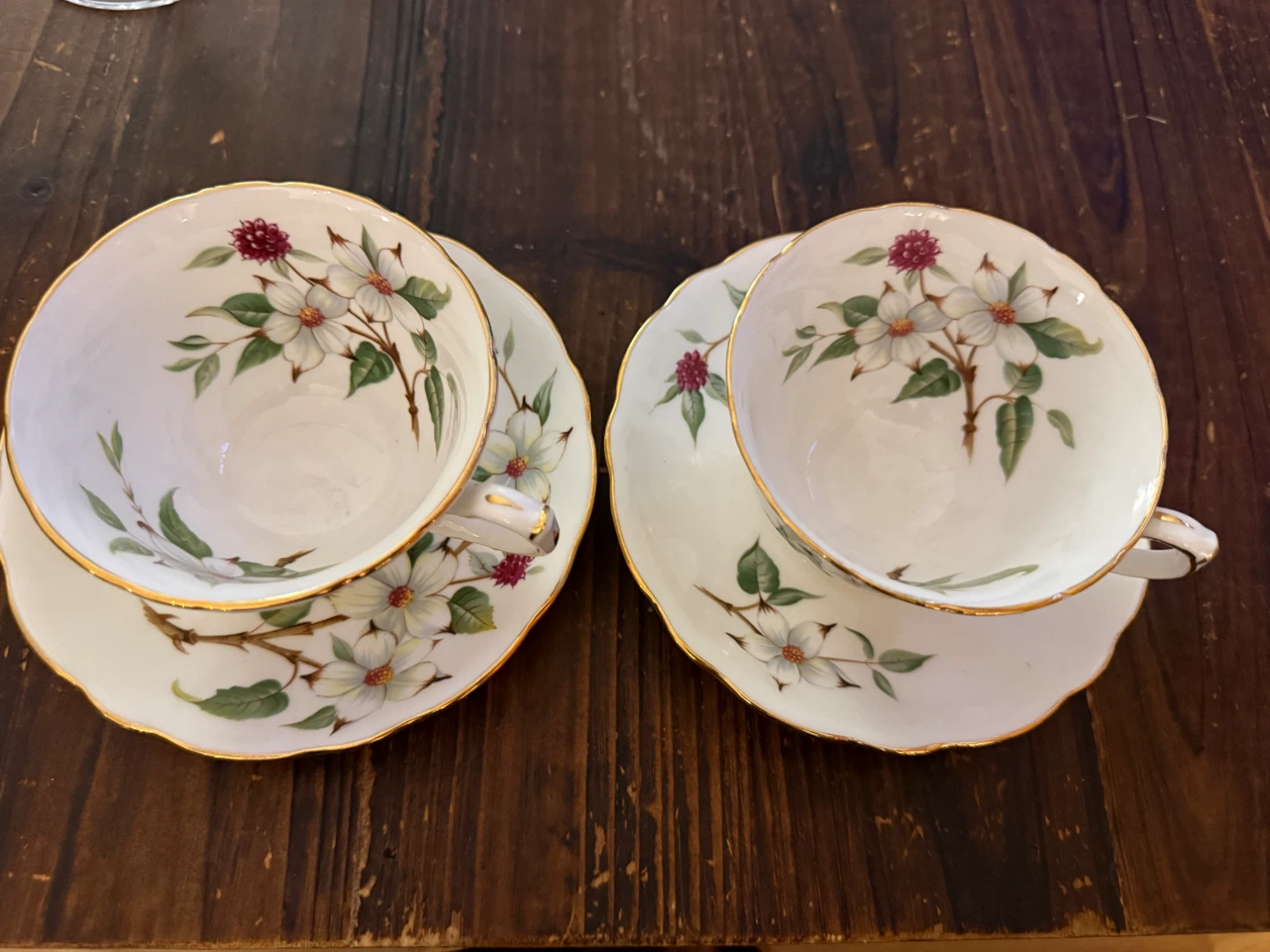 Hammersley Dogwood Blossom Bone China Tea Cup & Saucer