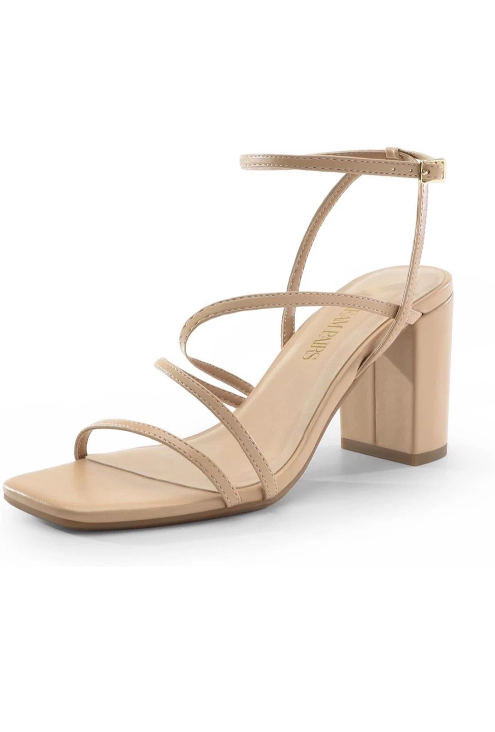 Dream Pairs Nude Strappy Heels - Size 9