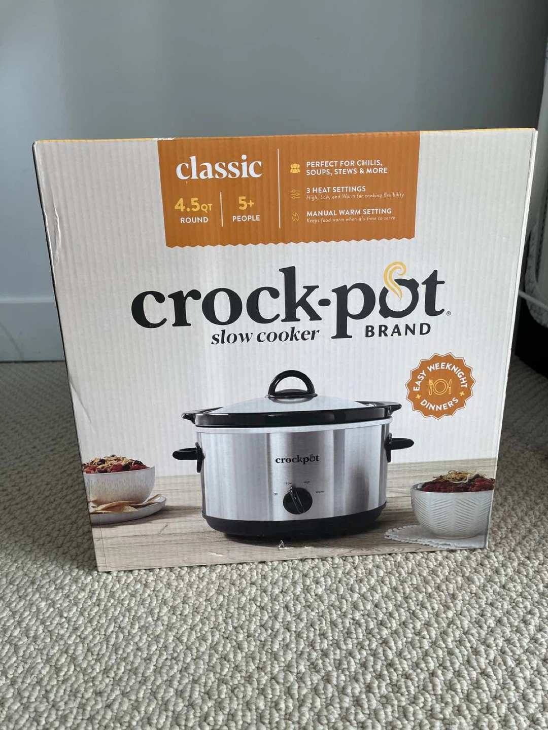 Crock-Pot Classic Slow Cooker 4.5QT - Brand New - photo 2