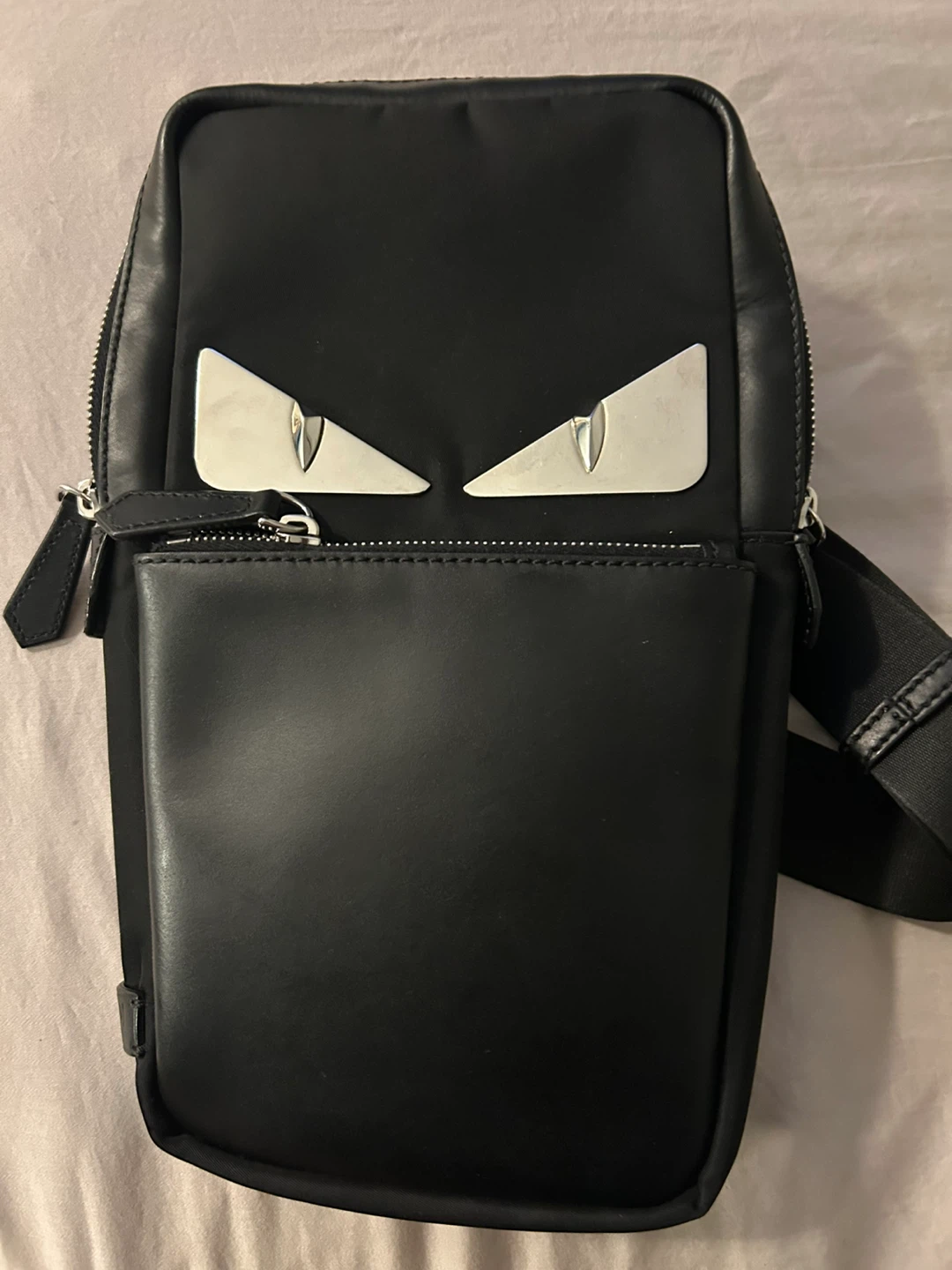 Authentic Fendi Monster Eyes Crossbody Bag